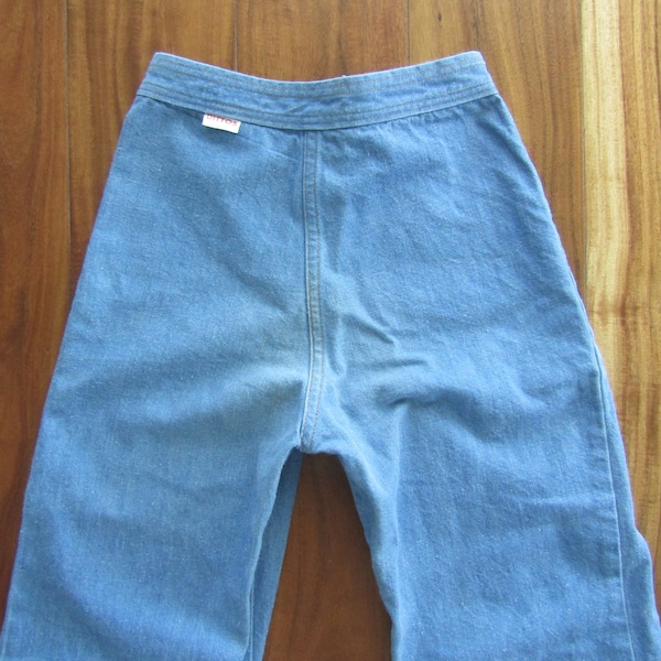 Jean DITTOs Flare vintage des années 1970 avec coutures nervurées ! 21w 26 Entrejambe // Denim américain moderne XXXS/XXS--livraison gratuite aux États-Unis!