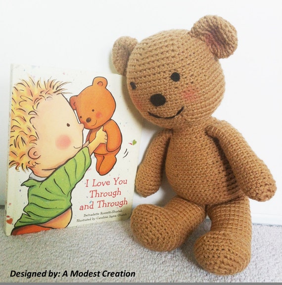 Teddy Bear Pattern - I Love You Through and Through - Etsy