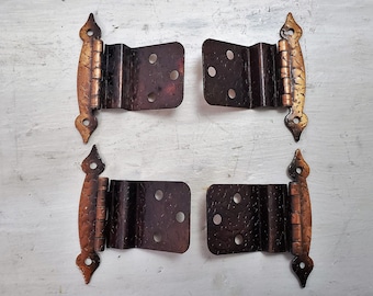 McKinney Olde Copper finish Cabinet Strap Hinges 8 3//4 With 3//8” offset
