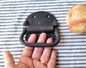 Cast iron trunk style handle pull 4 1 4 inch screw on for projects or home decor Industrial rustic farmhouse