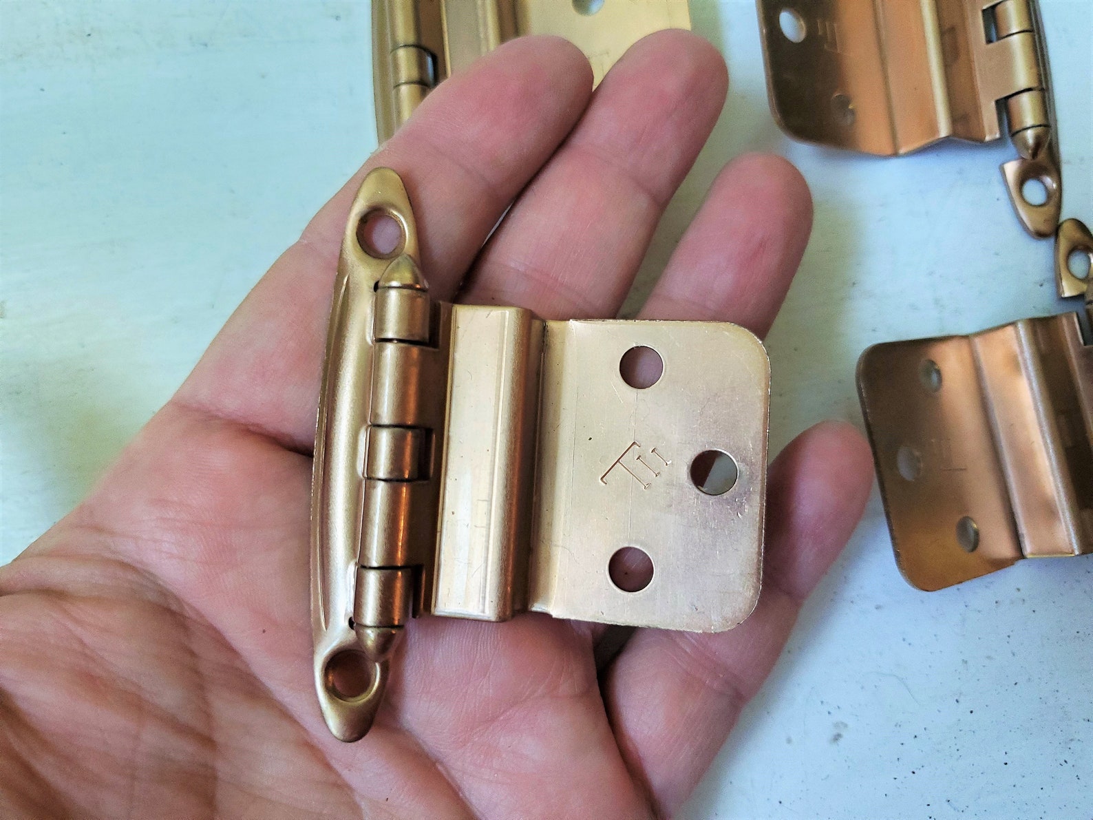 Vintage NOS Hinges Rose Gold Pale Copper Tone 4 New Old Stock Etsy