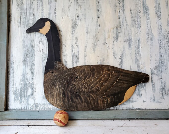 Vintage Johnson's Canadian Goose Decoy Folding Waxed Etsy