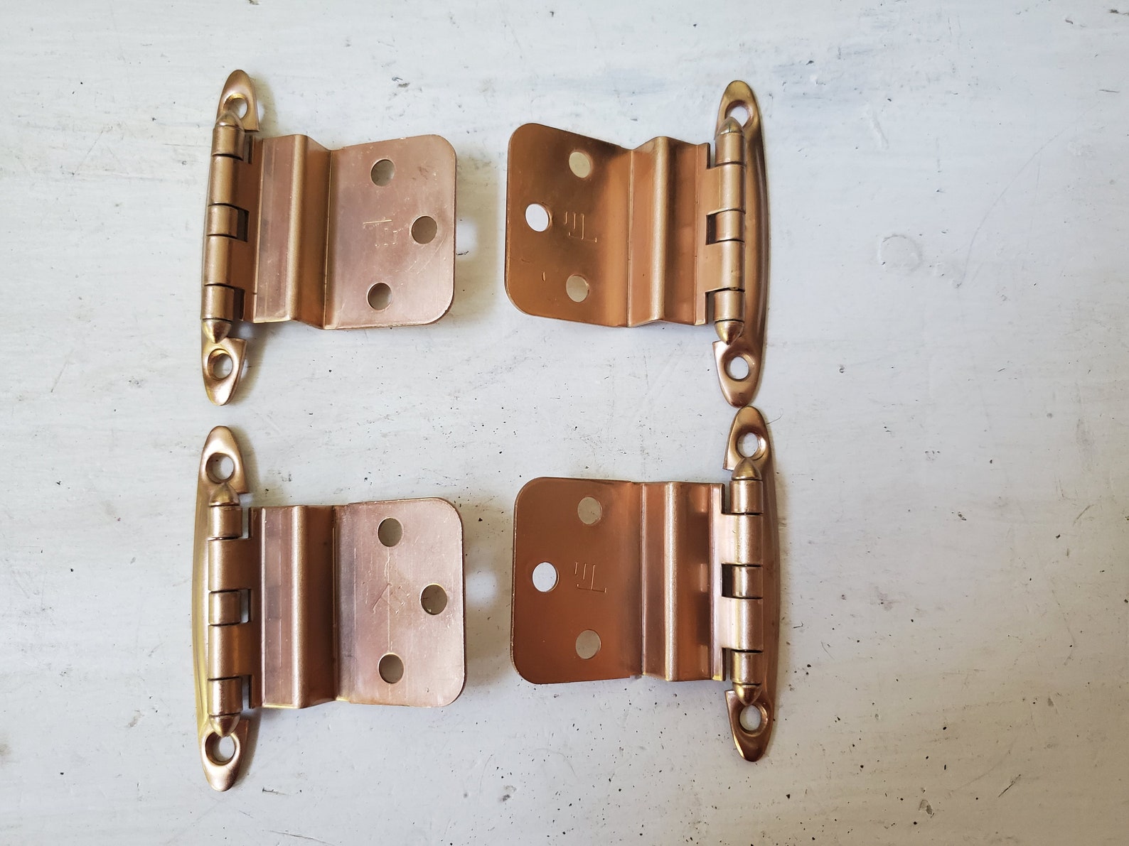 Vintage NOS Hinges Rose Gold Pale Copper Tone 4 New Old Stock Etsy