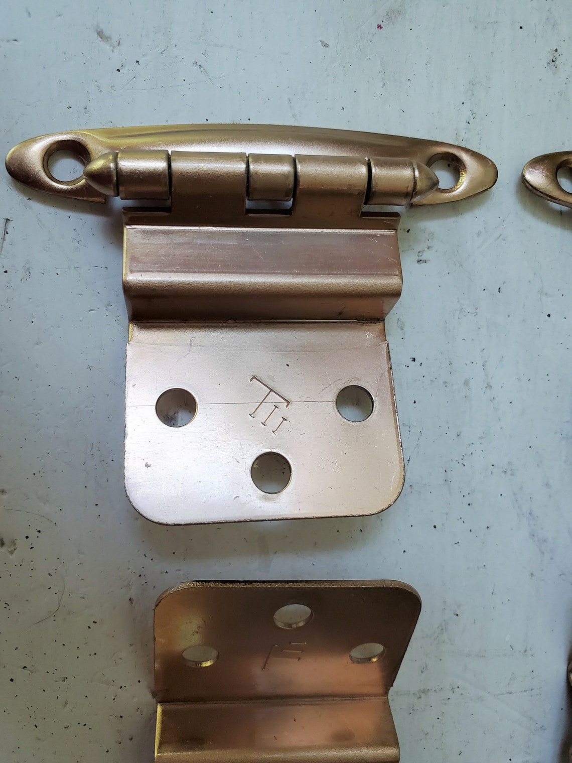 Vintage NOS Hinges Rose Gold Pale Copper Tone 4 New Old Stock Etsy