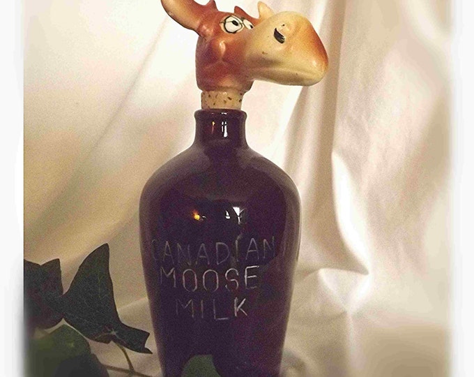 Vintage Decanter Canadian Moose Milk Jug / Jar Redware Whiskey Etsy UK