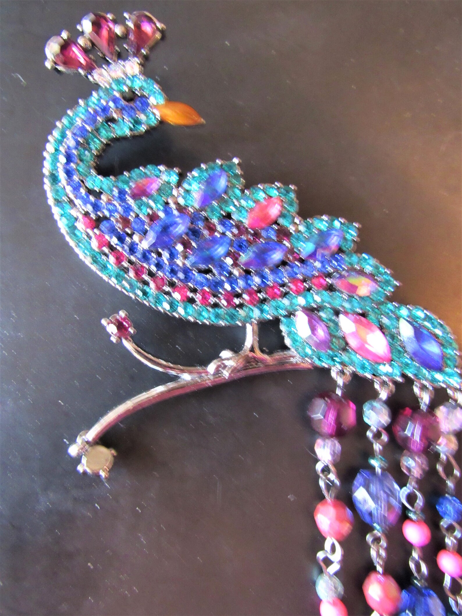 AVON Peacock Pin Brooch Peacock Pin Peacock Brooch Signed AVON Etsy