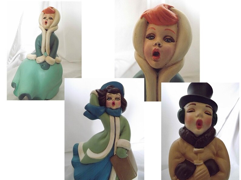 Vintage Ceramic Christmas Carolers 