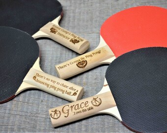 personalised ping pong paddle