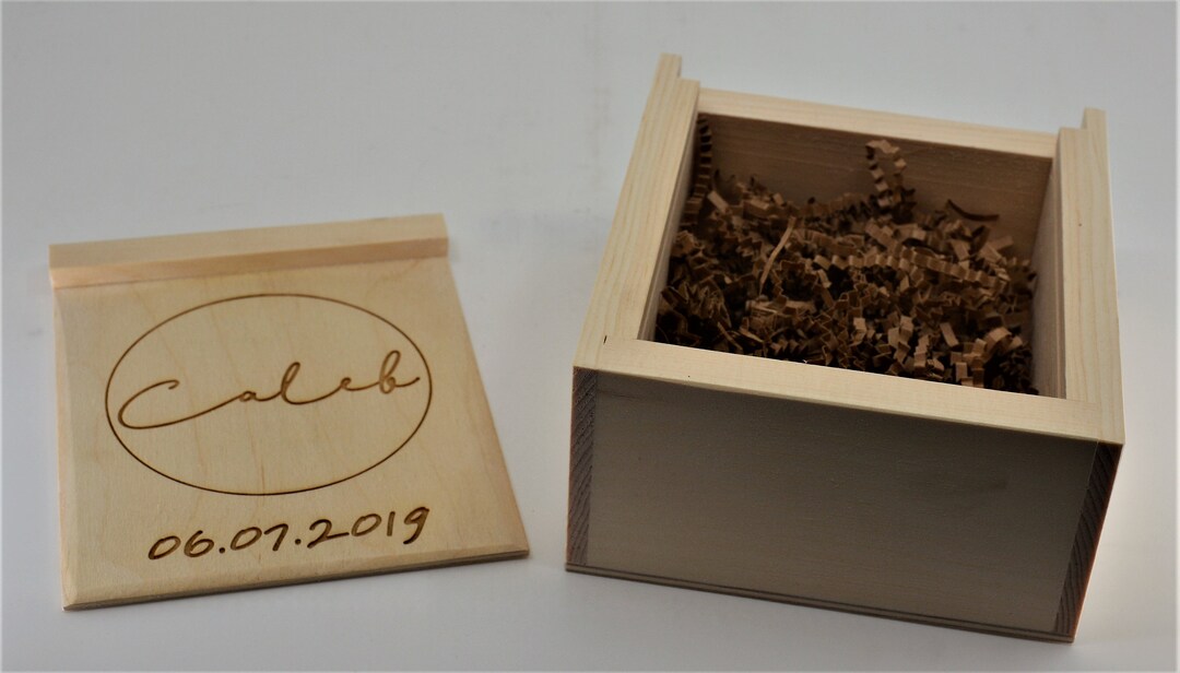 Custom Wooden Gift Box Engraved and Personalized to Your Etsy