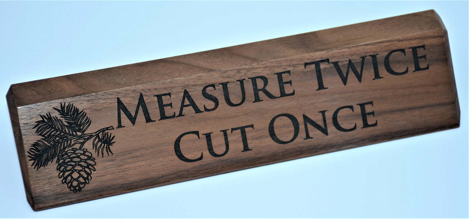 Engraved Wooden Desk Name Plates 10 Inch Solid Walnut Wood Etsy India