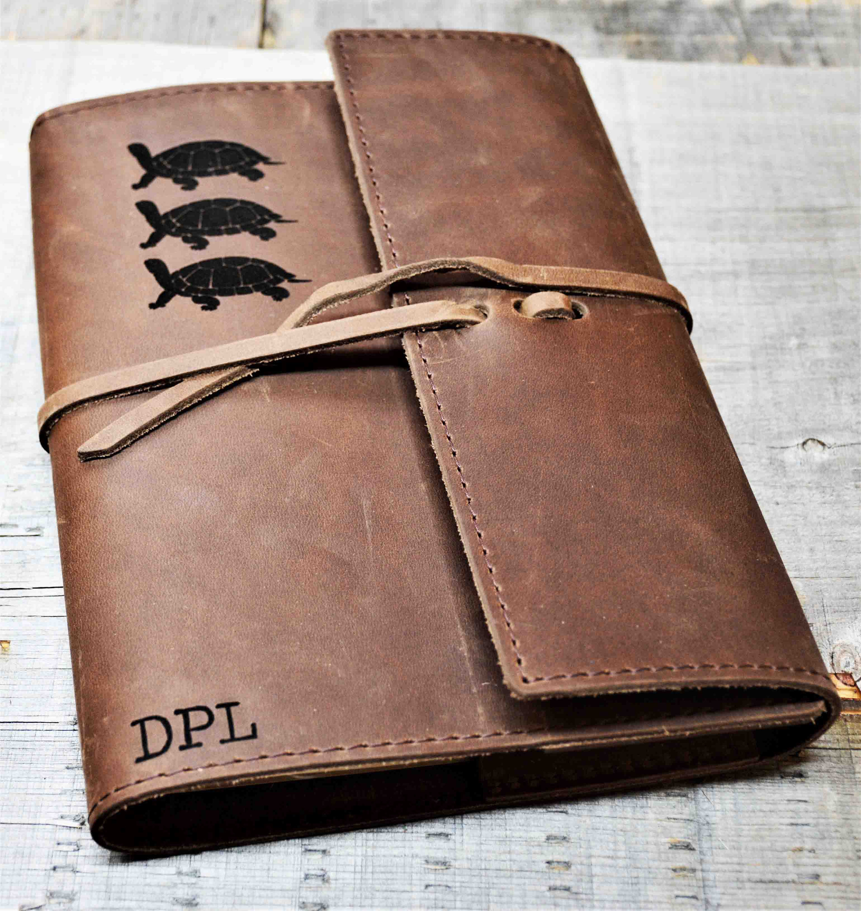 Personalized Genuine Leather Notebook Journal Refillable Writing Handmade Custom 