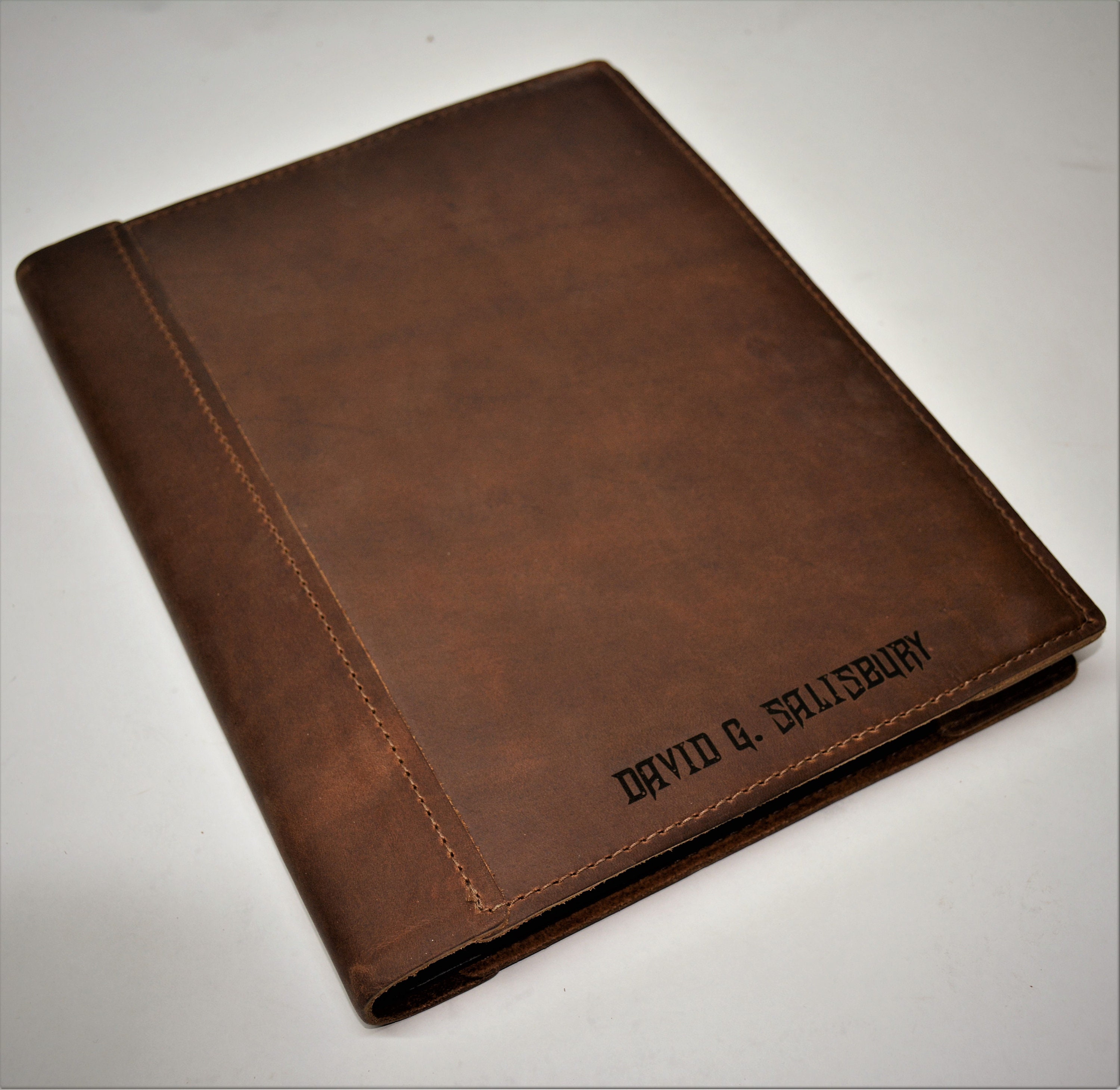 Large Leather Laser Engraved Sketchbook Leather Journal | Etsy