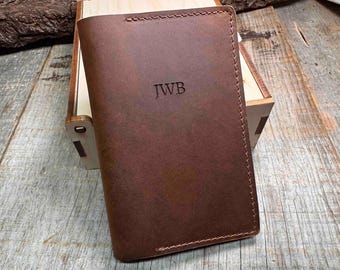 4x6 Engraved Leather Journal Refillable, Personalized, Engraved , Diary, Notebook, Engraved Diary, Genuine Premium Leather