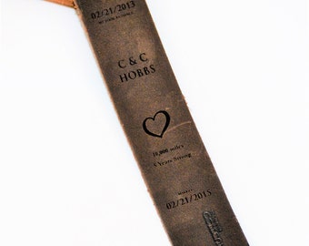 Custom Premium Leather Book Mark - Engraved and customized