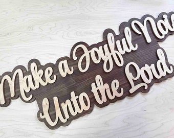 Laser Cut And Engraved Dual Layer Wooden Text Word Signs, cut from maple, multiple sizes, engraving included in price