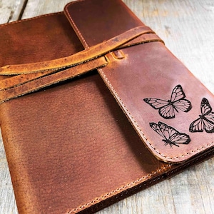 Engraved Leather Journal Refillable, Personalized, Engraved , Diary, Notebook, Engraved Diary, GenuinePremium Leather