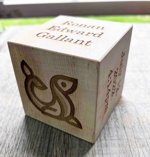 Wood Alphabet Blocks Baby Shower Activity Kit - Everwood Friends