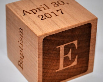 Blocs bébé en bois personnalisés, bloc bébé personnalisé. Livré avec un coffret cadeau gratuit