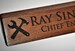 Personalized Wooden Desk Name Plates 10 Inch solid Walnut wood, custom engraved with the text of your choice custom wooden sign 