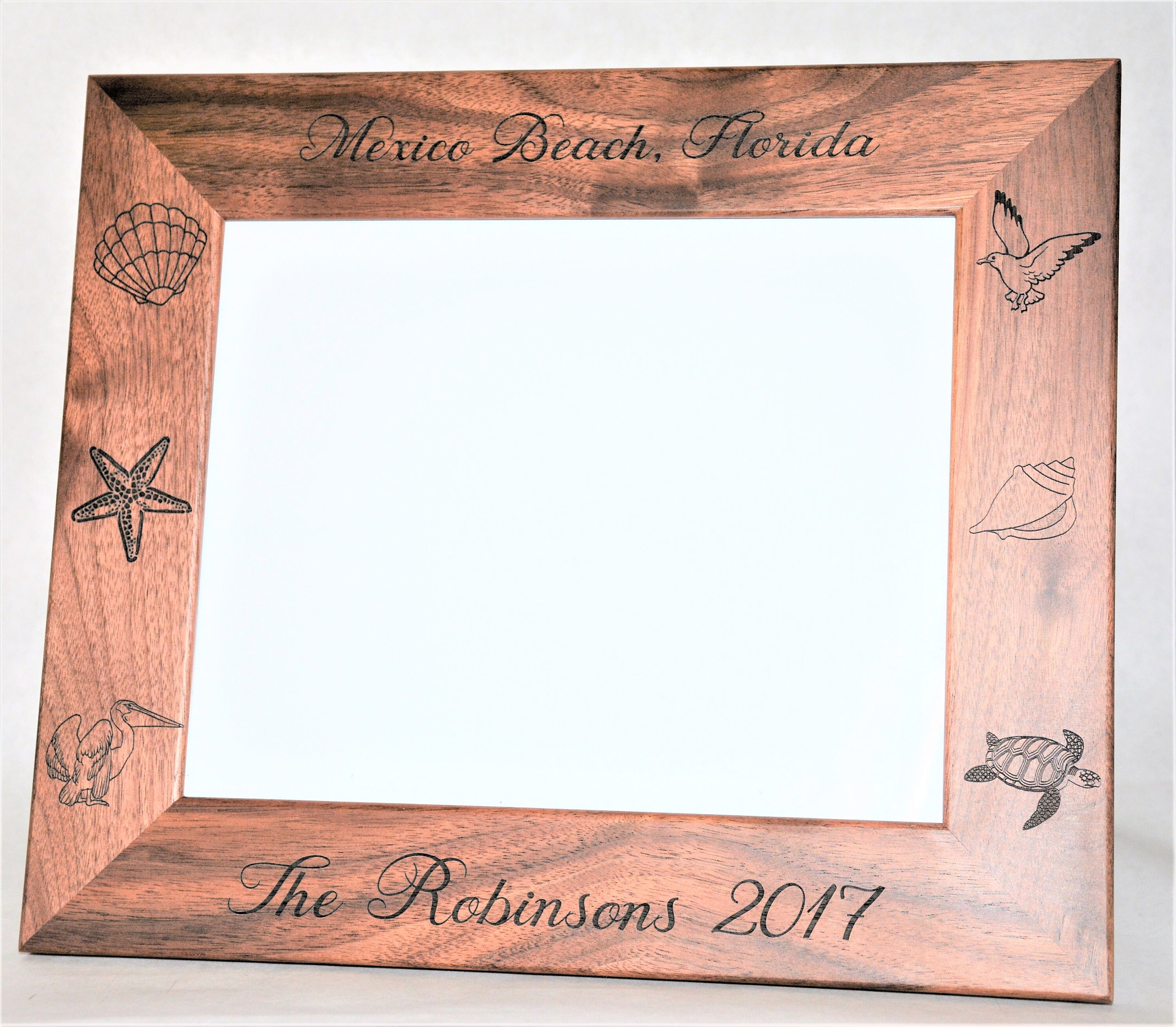 Custom Laser Engraved 5/"x7/" Walnut Photo Frame