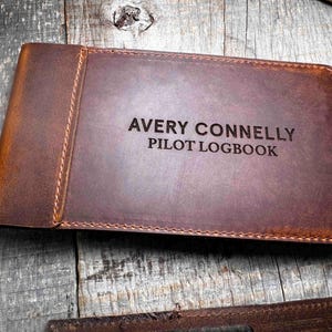 Pilots Log Laser Engraved Personalized, Diary, Notebook, Personalized ...