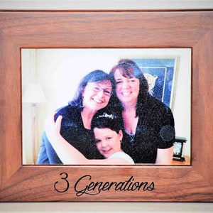 Walnut Or Alder Laser Engraved Wooden Picture Frames personalized. All design and engraving is included Anything can be engraved.