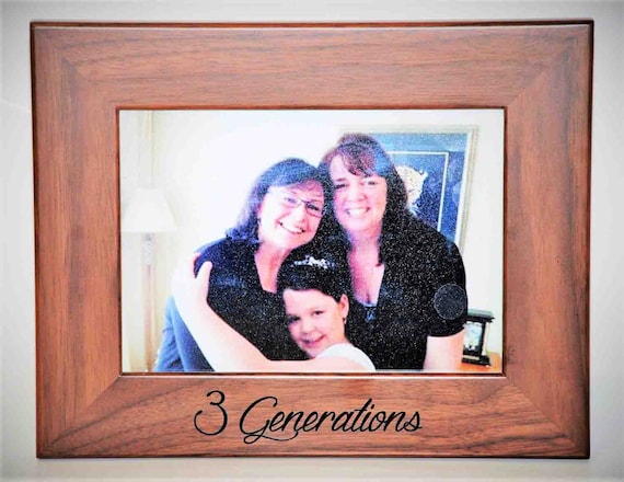 Walnut Or Alder Laser Engraved Wooden Picture Frames Personalized All Design And Engraving Is Included Anything Can Be
