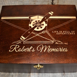 Premium Custom Wooden Gift Box Engraved By Laser Any Design Possible image 10