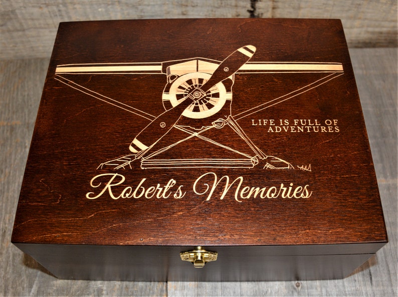 Premium Custom Wooden Gift Box Engraved By Laser Any Design Possible image 10