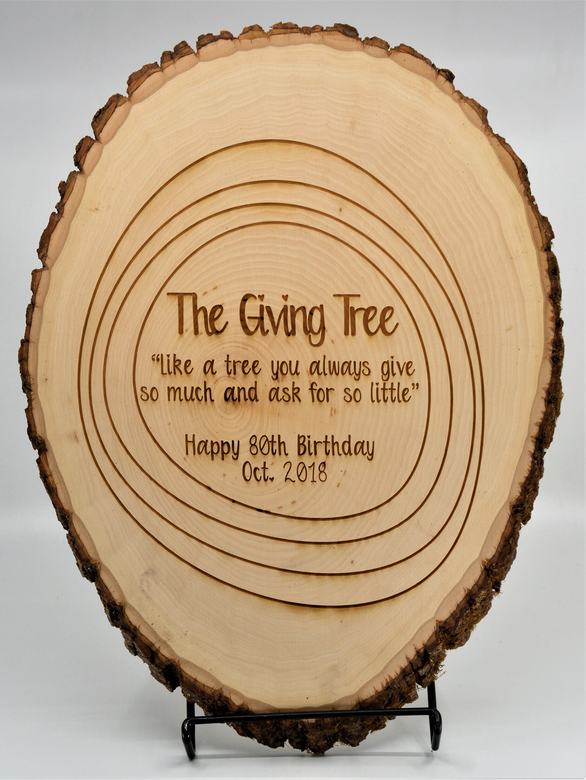 Tree Slice With Custom Engraving Wooden Sign Custom Sign - Etsy Canada