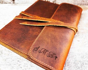 Refillable Writer's Log large Journal, Leather Journal, Personalized, Engraved , Diary, Notebook, Engraved Diary, Genuine Leather