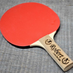 Custom Ping Pong Paddle any text engraved for free table tennis rackets Personalized Engraved as requested image 3