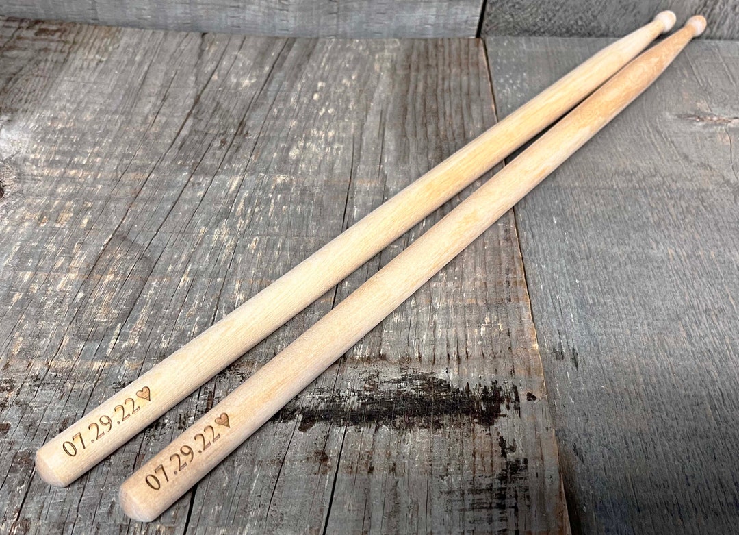 Personalized Drum Sticks, Laser Engraved Drum Sticks, Professional