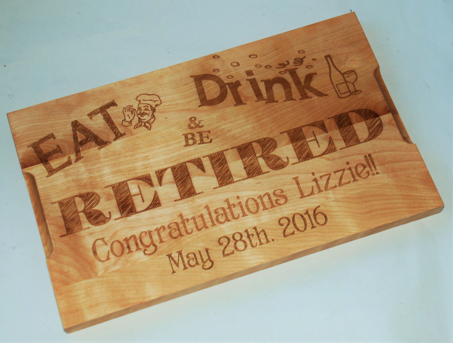 Retirement Cutting Board Custom Engraved 16x10 Retirement Etsy