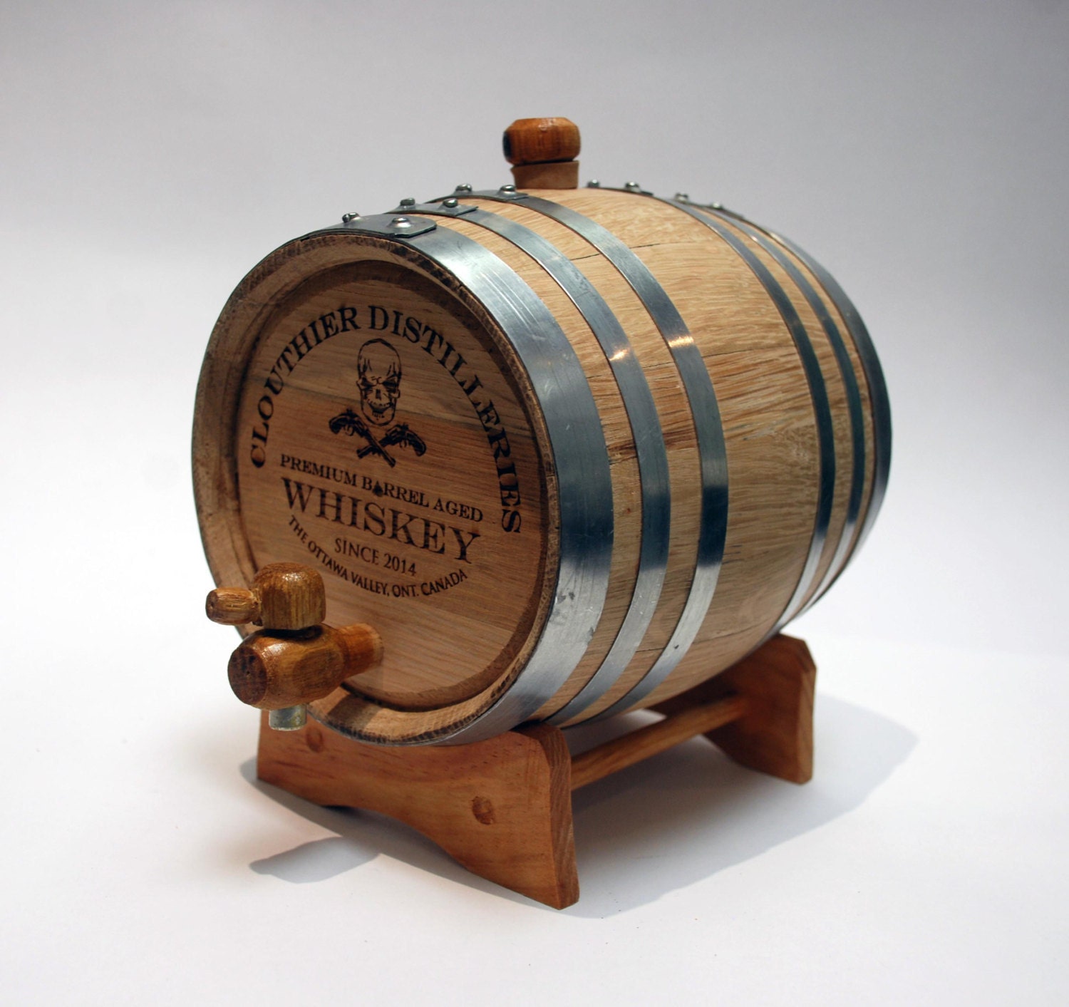 9 Oak Barrels engraved wine barrel whiskey barrel keg wine keg Etsy