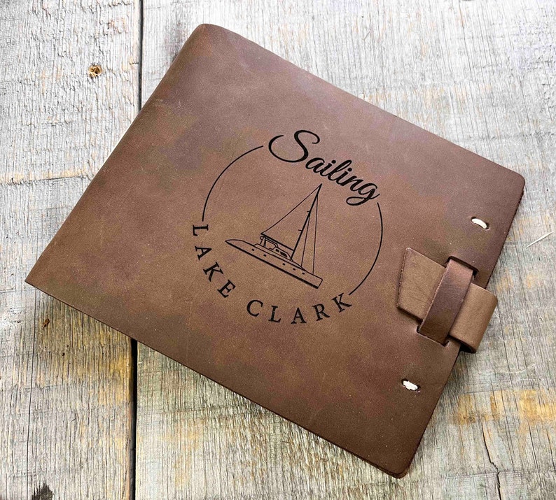 Guest Registry, Engraved Leather, Wedding Registry, Personalized, Guest Book, Engraved Diary, Genuine Leather, Memorial Book Custom Engraved image 7