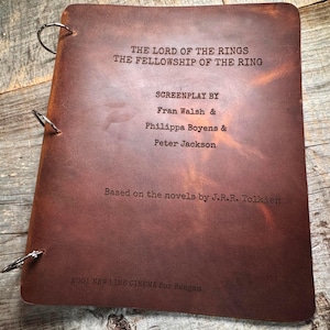 Engraved Leather Script Binder – Personalized Screenplay Gift