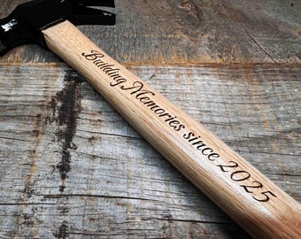 Personalized Engraved Hammer - Custom Wood Handle Gift