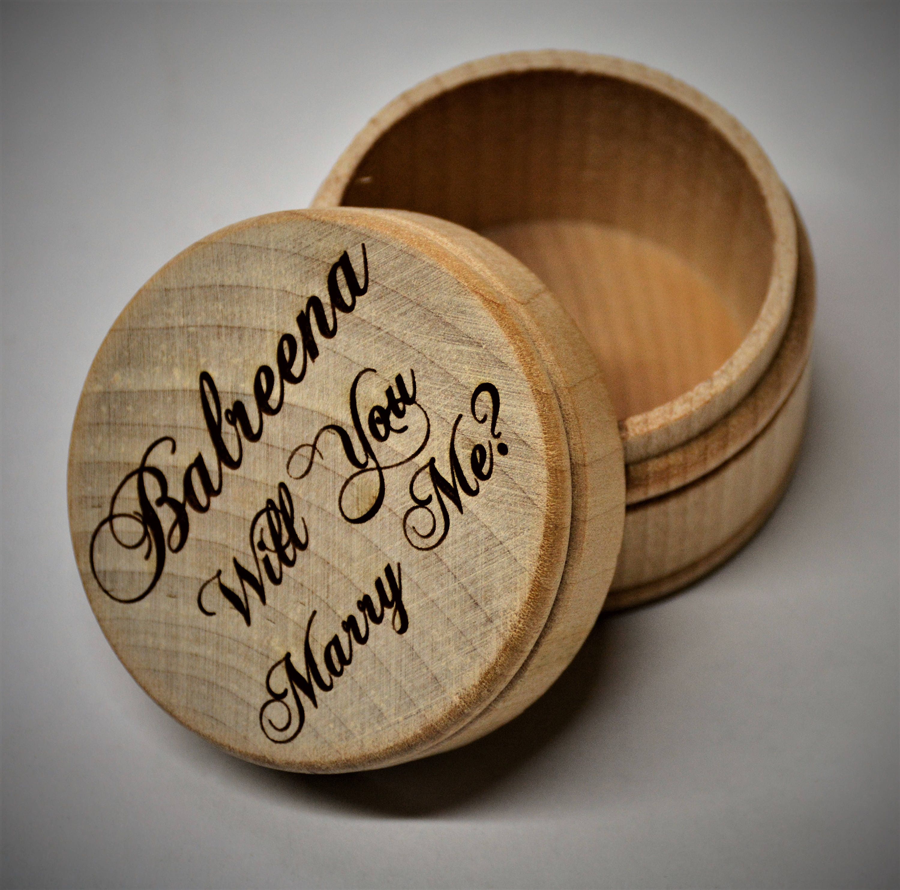 Engraved ring box personalized ring box custom ring box Etsy