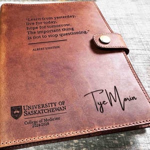 Engraved Refillable Journal, Snap Closure Personalized, Customized, Design Included Diary, Notebook, Engraved Diary, Genuine Leather