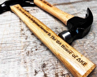 Personalized Engraved Hammer - Custom Gift for Dad, Grandpa, Husband, or Him