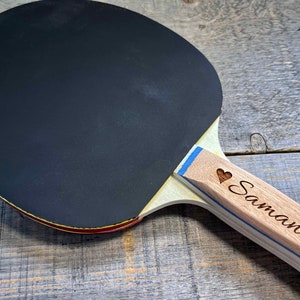 Custom Ping Pong Paddle - any text engraved for free - table tennis rackets - Personalized - Engraved as requested