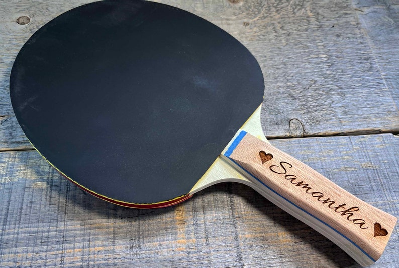 Custom Ping Pong Paddle any text engraved for free table tennis rackets Personalized Engraved as requested image 1