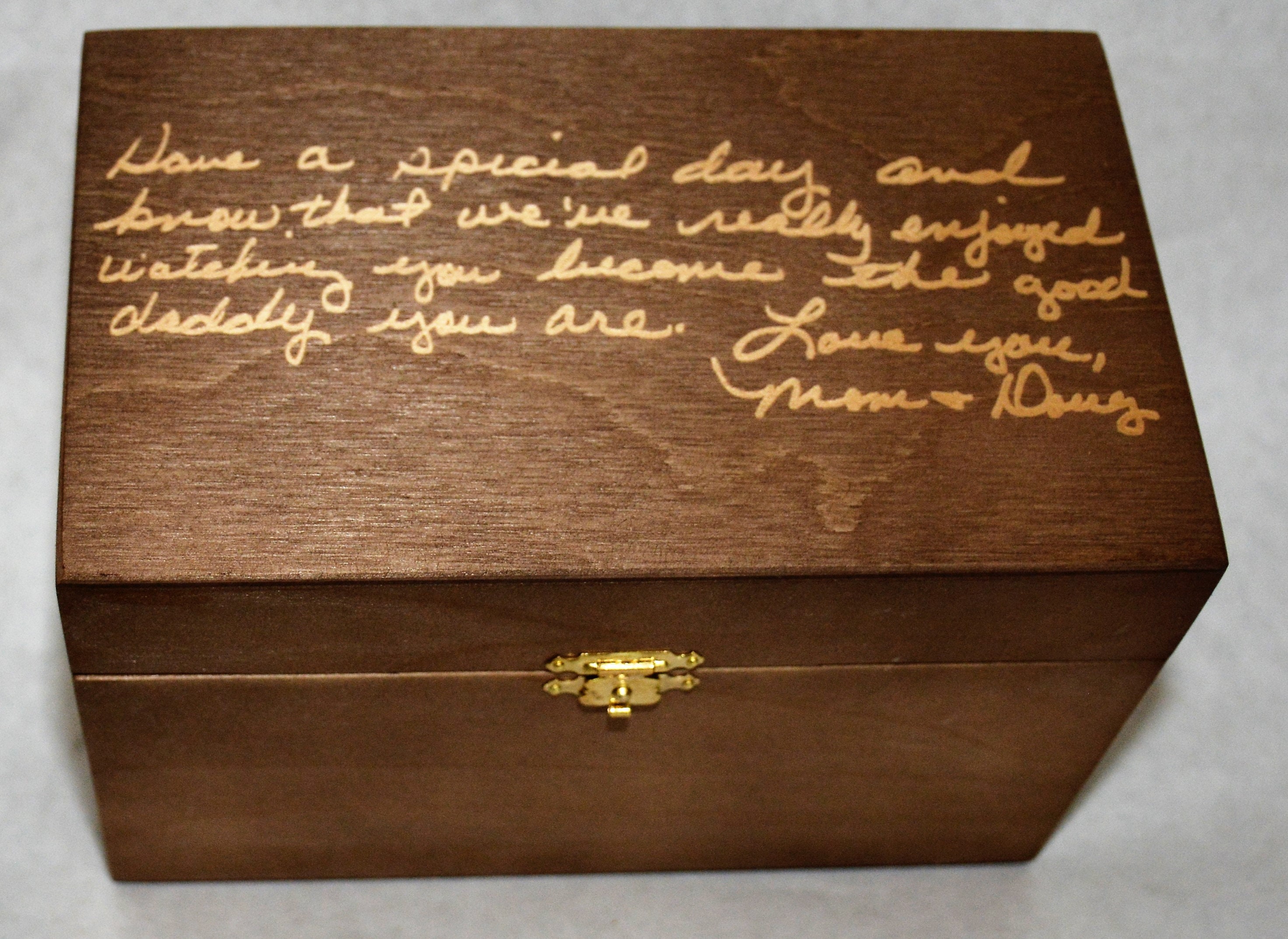 Custom Engraved Wooden Box. Wood Box Personalized and engraved Etsy
