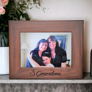 Walnut Or Alder Laser Engraved Wooden Picture Frames personalized. All design and engraving is included Anything can be engraved. imagem 6