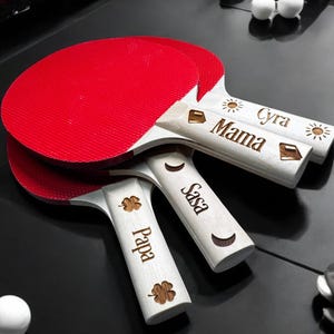 Custom Ping Pong Paddle - any text engraved for free - table tennis rackets - Personalized - Engraved as requested