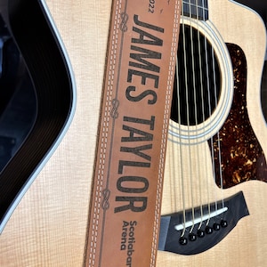 Our Softest Best Selling Strap Custom Double Stitch Guitar Strap Engraved as requested