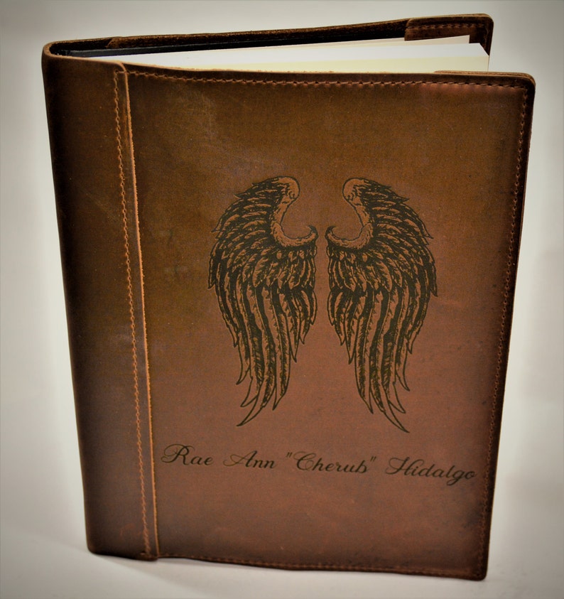Large Leather Laser Engraved Sketchbook Leather Journal Etsy