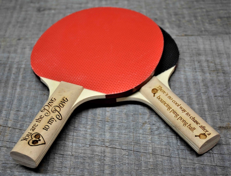 Custom Ping Pong Paddle any text engraved for free table tennis rackets Personalized Engraved as requested image 9