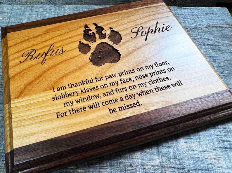 Custom engraved Plaque personalized two tone wooden plaque - engraving is included for free image 5